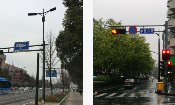 杭州道路交通（tōng）信號共杆路燈